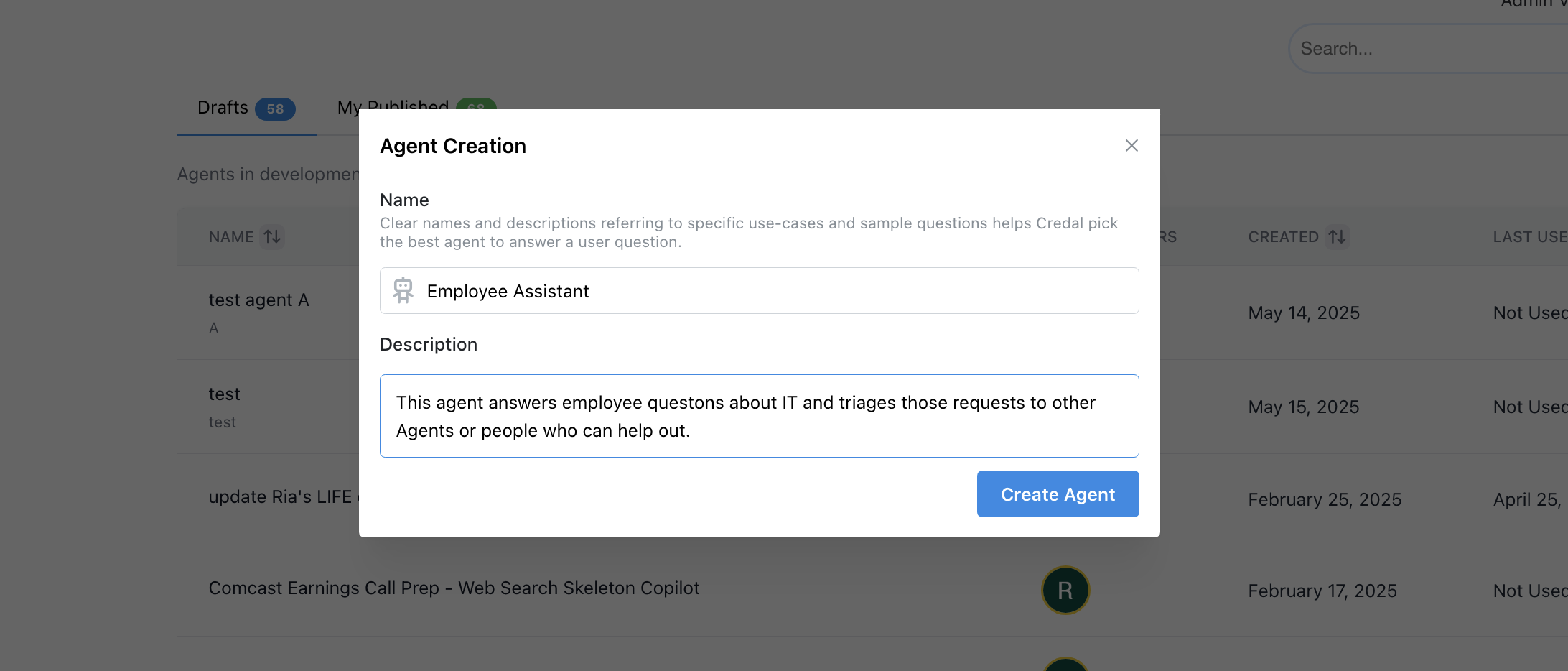 Create Employee Assistant