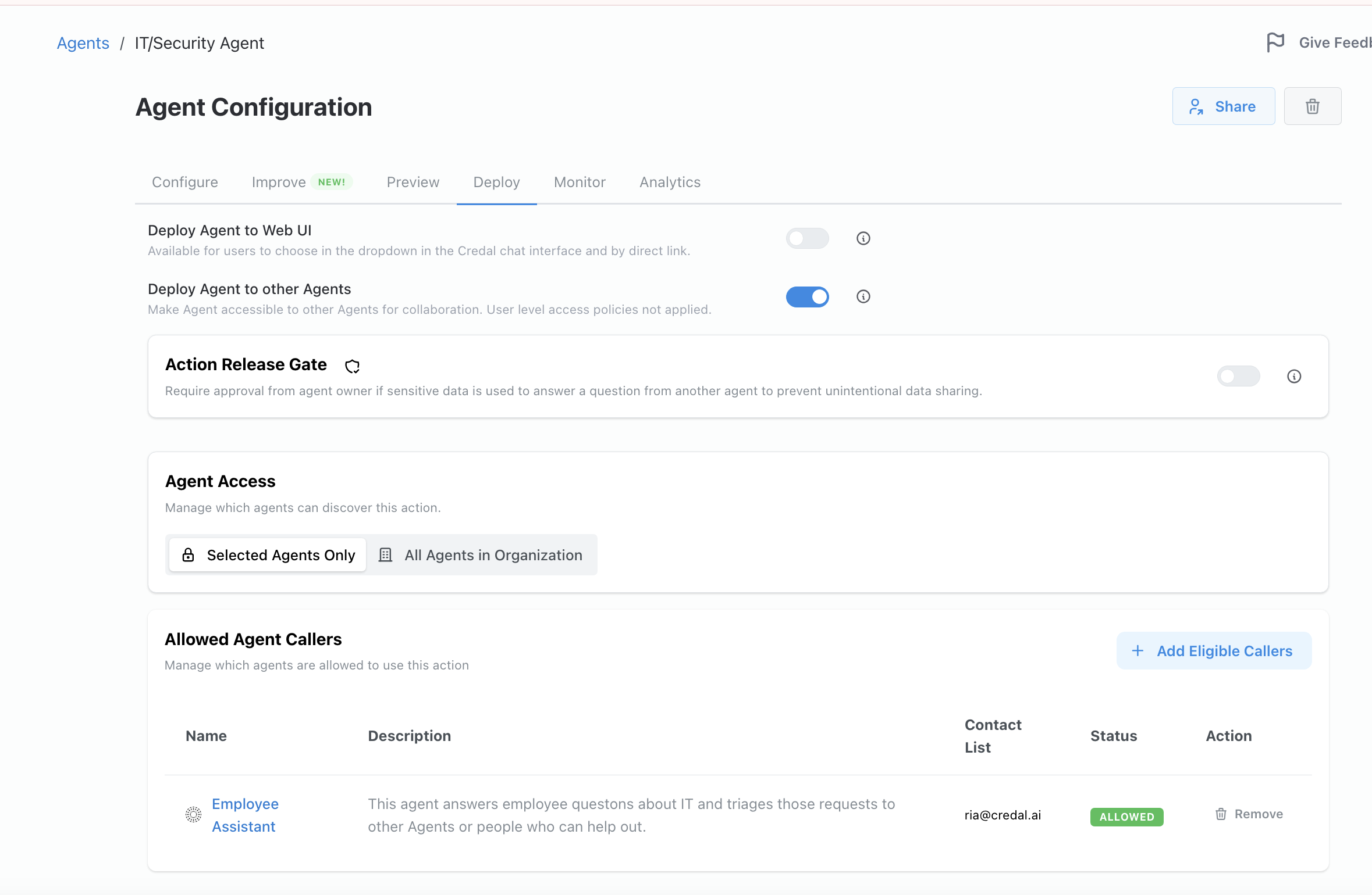 Deploy IT Agent to Employee Assistant